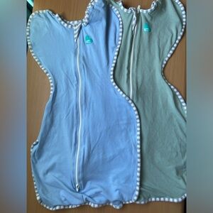 Two small love to dream swaddles.